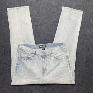 DKNY Jeans Broome Jeans Womens 32 Light Wash Blue High Rise Slim Straight Denim